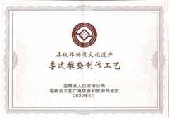 喜報！恭賀李氏椎墊成功申請非物質文化遺產(chǎn)