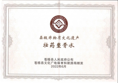 喜報！壯藥正骨水制作技藝榮獲縣級非物質文化遺產(chǎn)項目